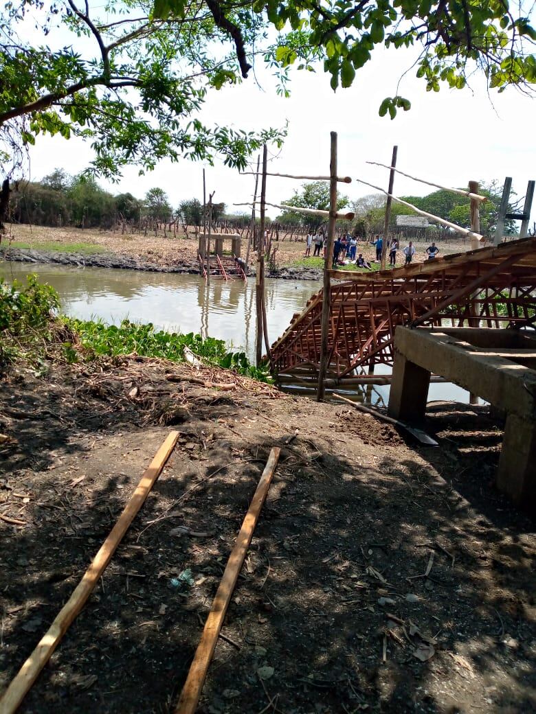Puente colapsó en Guamal, Magdalena
