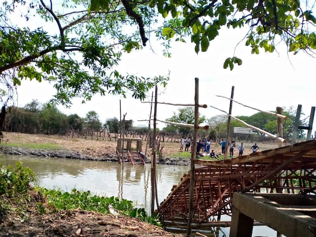 Puente colapsó en Guamal, Magdalena
