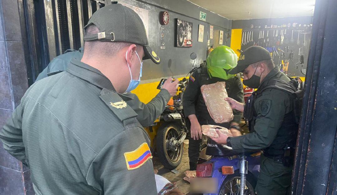 Base de coca incuatada en Chinchiná