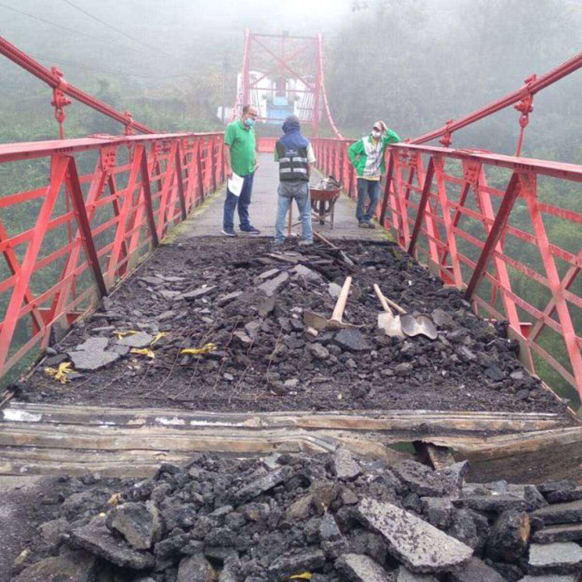 Se iniciaron las obras de reparación en el puente Olivares