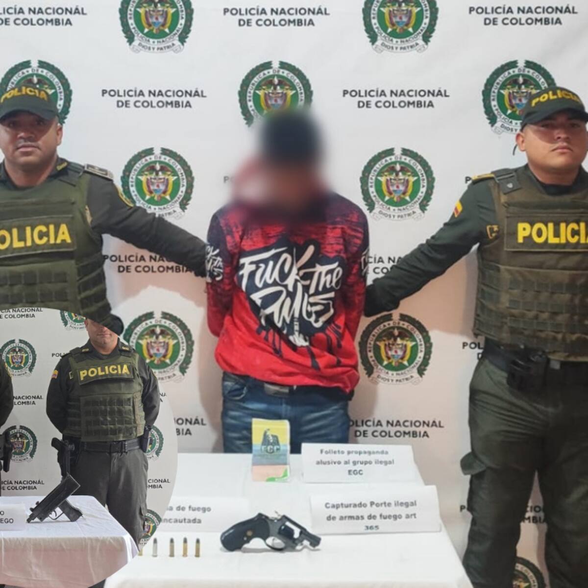 En Urrao capturaron a un hombre con un revólver y un manual interno del Clan del Golfo