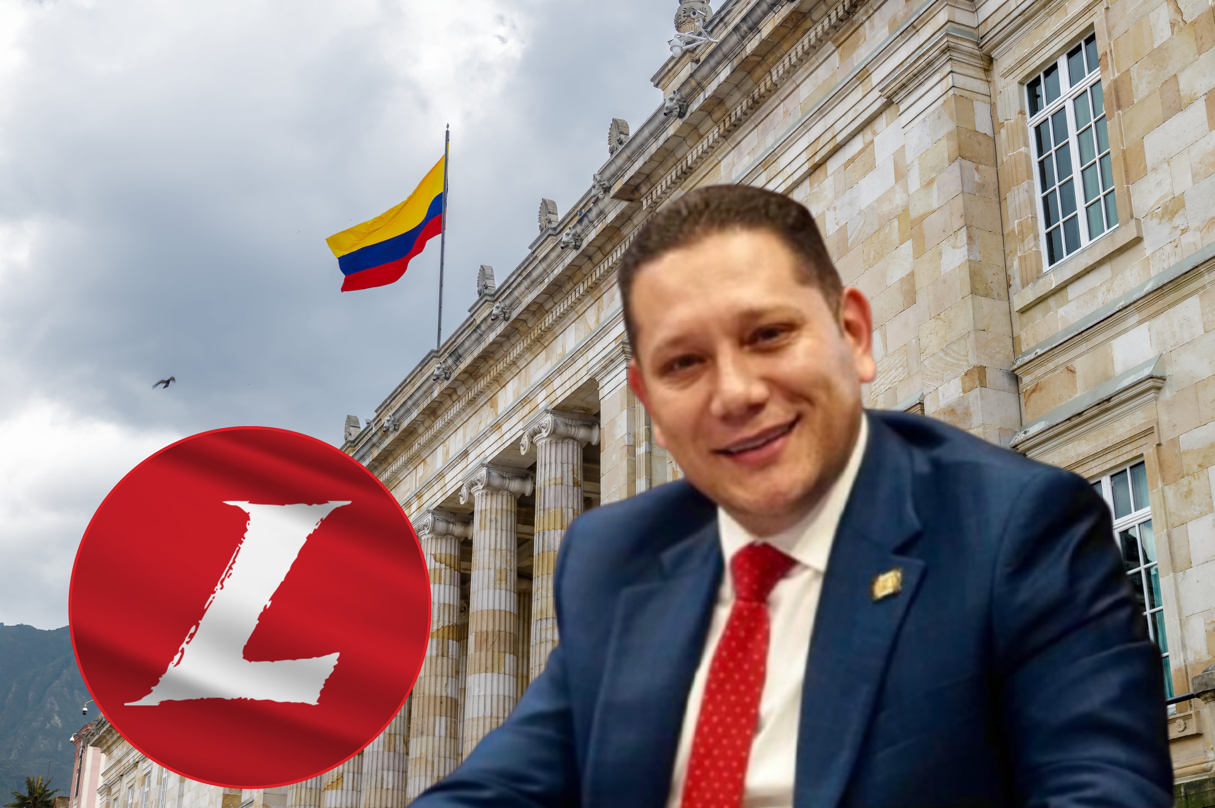 Imagen de referencia. Wilmer Guerrero: Foto Camara de representantes / Edificio de Gobierno: Getty Images / Logo Partido Liberal: Prensa Partido Liberal.