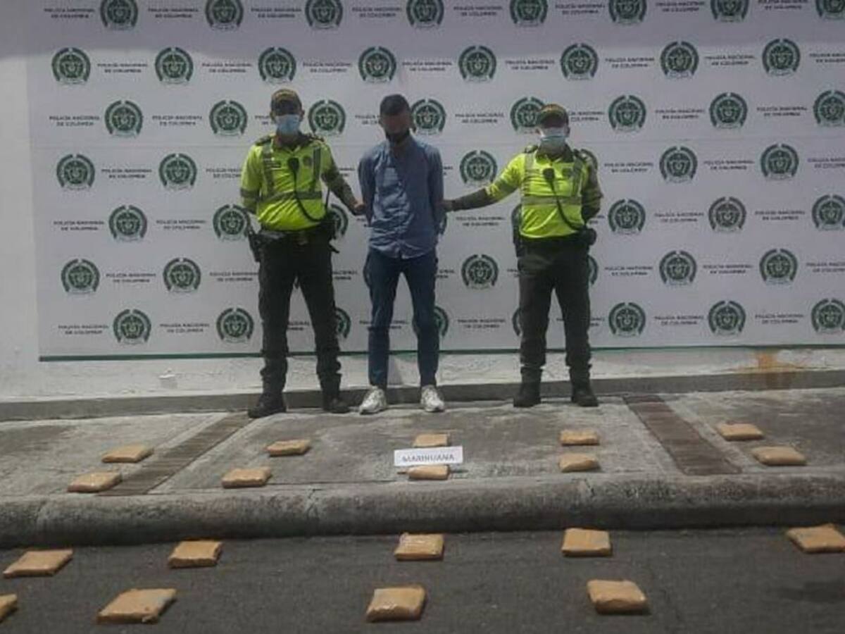 Pasajero cayó con 11 mildosis de marihuana en Ibagué