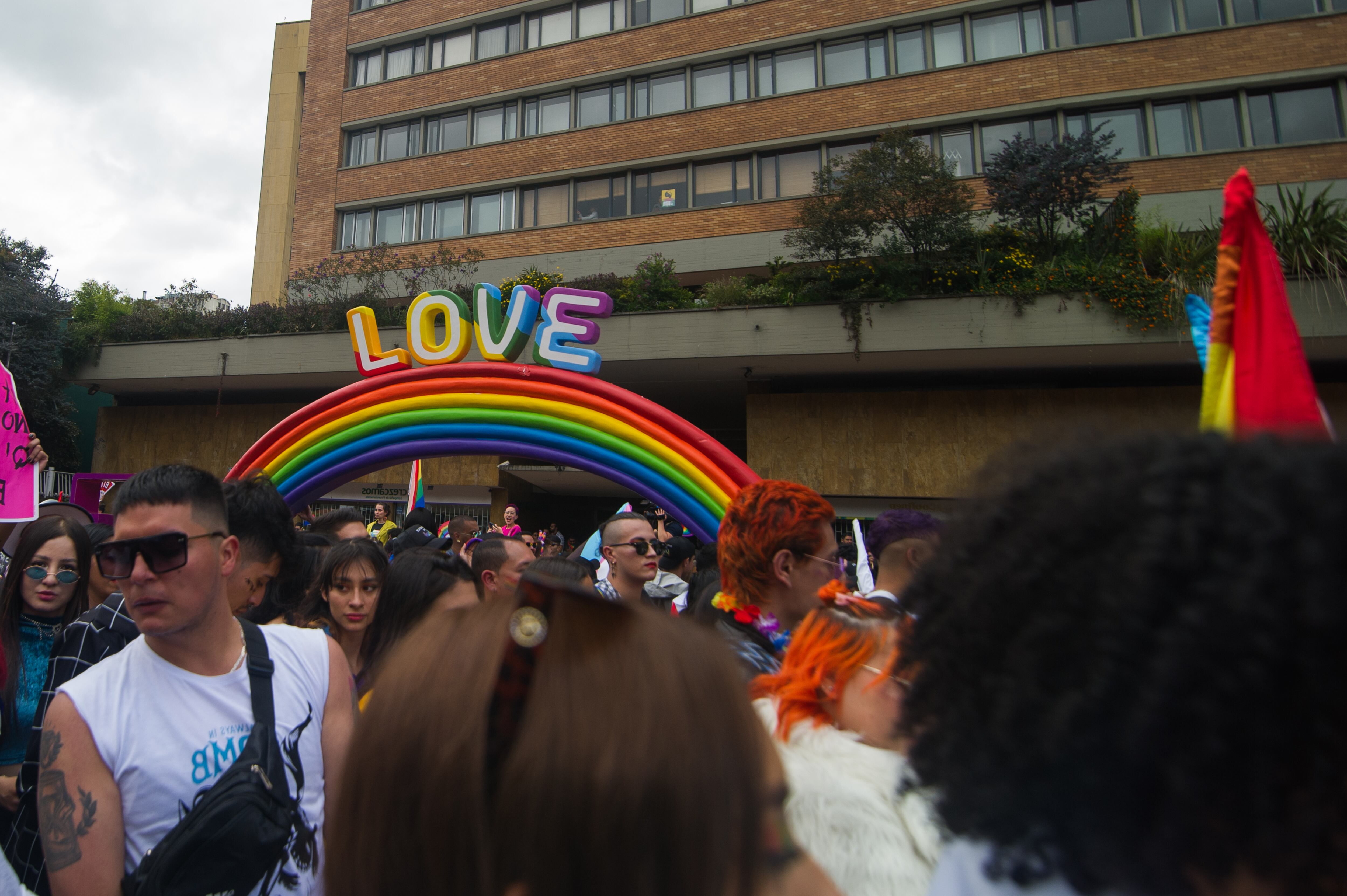 Día Internacioanl del Orgullo, Bogotá.  (Foto de Sebastián Barros/NurPhoto vía Getty Images)