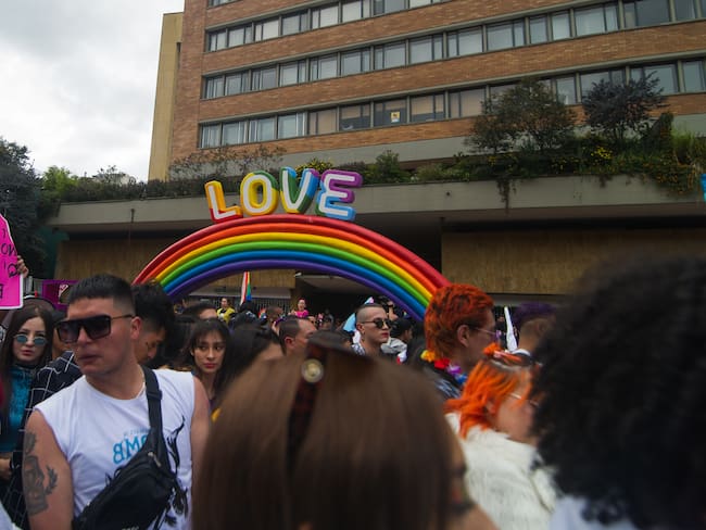 Día Internacioanl del Orgullo, Bogotá.  (Foto de Sebastián Barros/NurPhoto vía Getty Images)