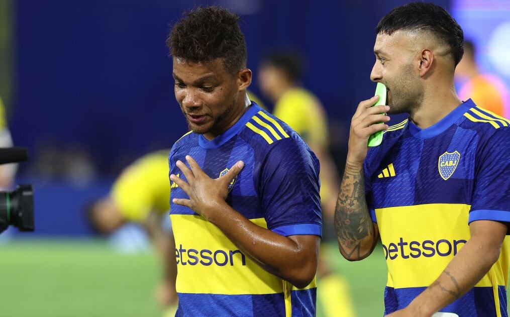 Frank Fabra tras un partido de Boca Juniors / Getty Images