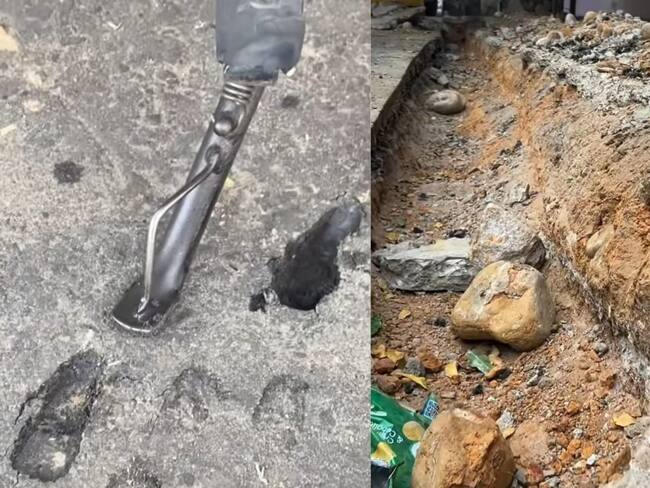 Obra pavimentación barrio Aniversario II, Cúcuta / Foto: Cortesía