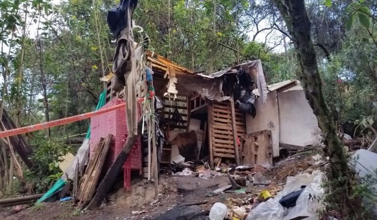 El lugar de los crímenes de Fredy Armando Valencia, más conocido como “El monstruo de Monserrate”.