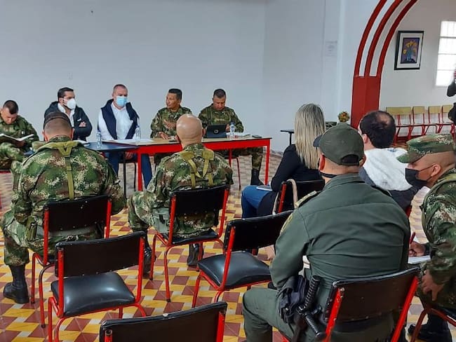 Consejo de seguridad entre Caldas y Antioquia realizado en Aguadas