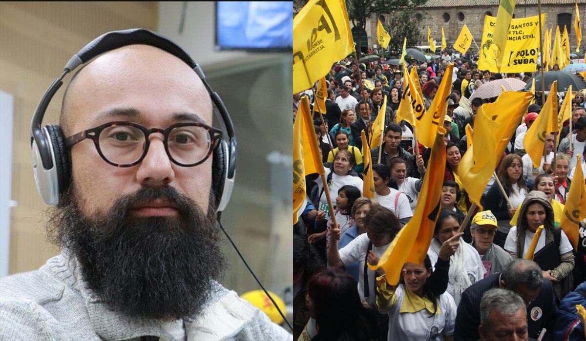 Concejal Carlos Carrillo e imagen de referencia del Polo Democrático. Foto: W Radio y Colprensa.