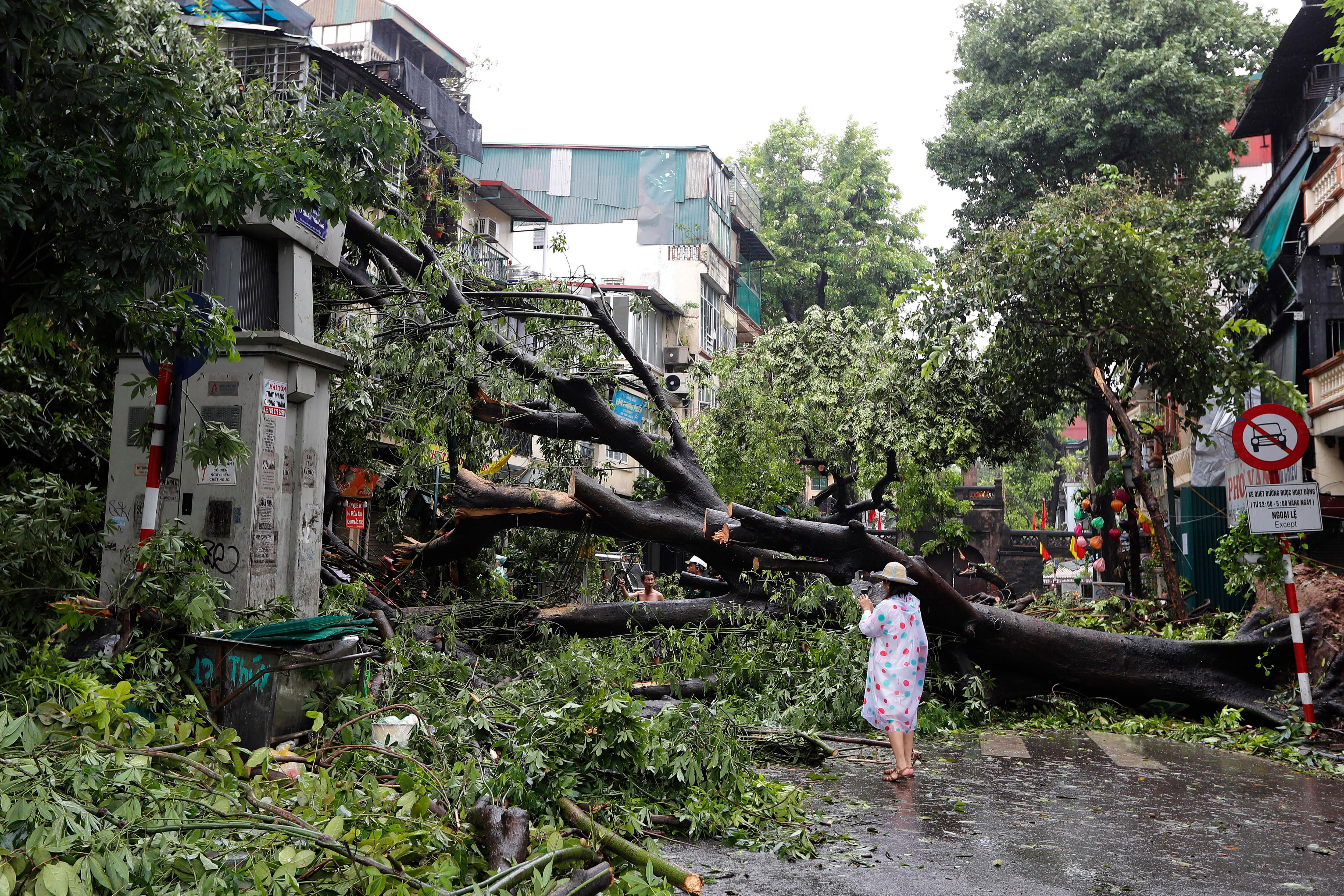 Tifón Yagi presenta fuertes vientos y derrumbes en Vietnam. ( Foto: EFE )