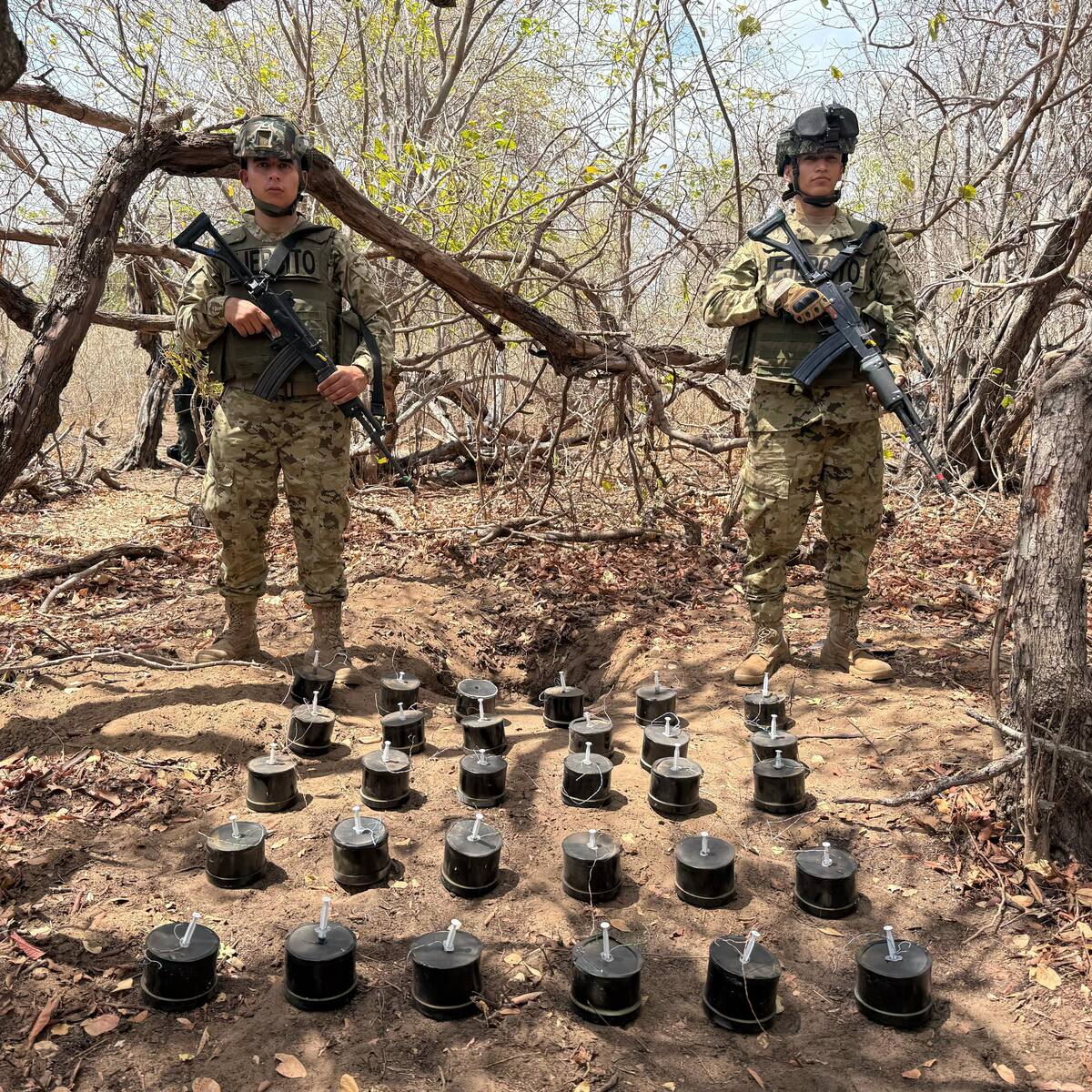 Ejército ubica y destruye deposito de minas antipersonal, en La Guajira