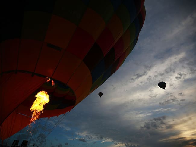 Hot Air Balloon Meeting at Teotihuacan arceheological site. Photo by Hector Vivas/LatinContent via Getty Images.