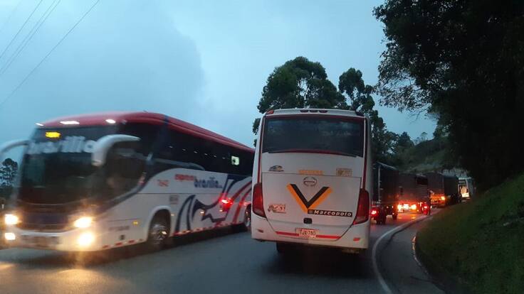 Cierre en la vía Calarcá – Cajamarca por inauguración del Túnel de la Línea