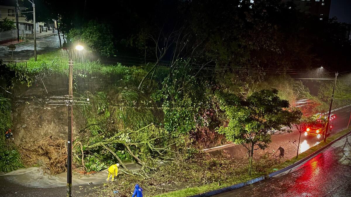 Múltiples emergencias en Ibagué tras torrencial aguacero