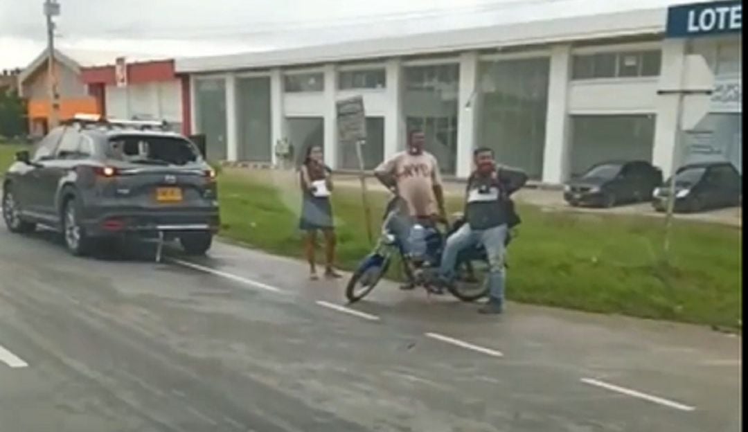 El accidente se presentó en el kilómetro siete, a pocos metros de Brisas de Galicia