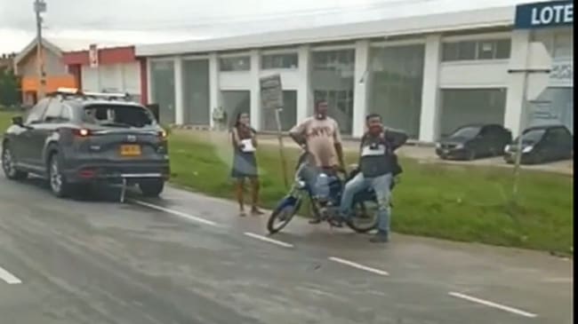 El accidente se presentó en el kilómetro siete, a pocos metros de Brisas de Galicia