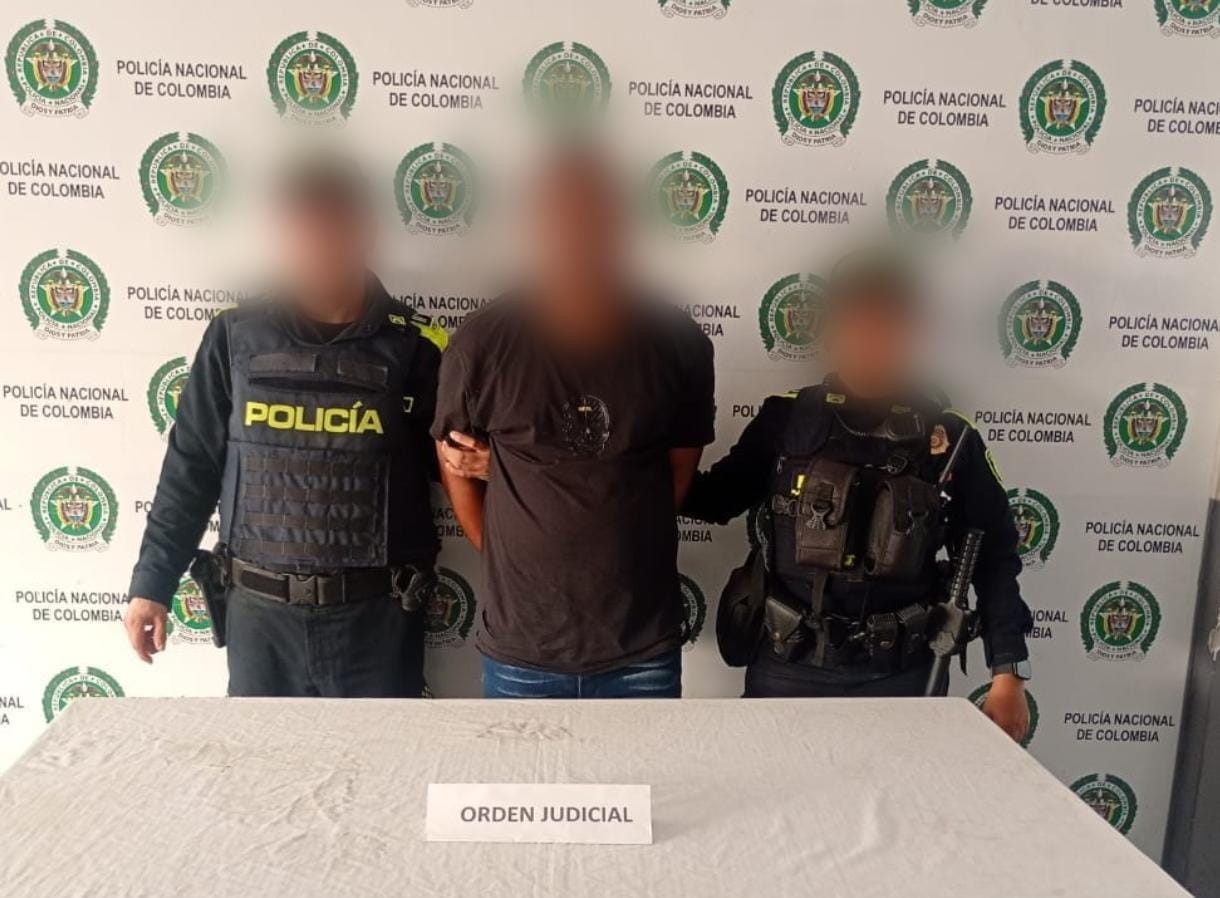 Alias Samuel presunto segundo cabecilla de las AGC en María La Baja. // Policía de Bolívar