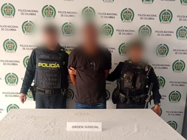 Alias Samuel presunto segundo cabecilla de las AGC en María La Baja. // Policía de Bolívar