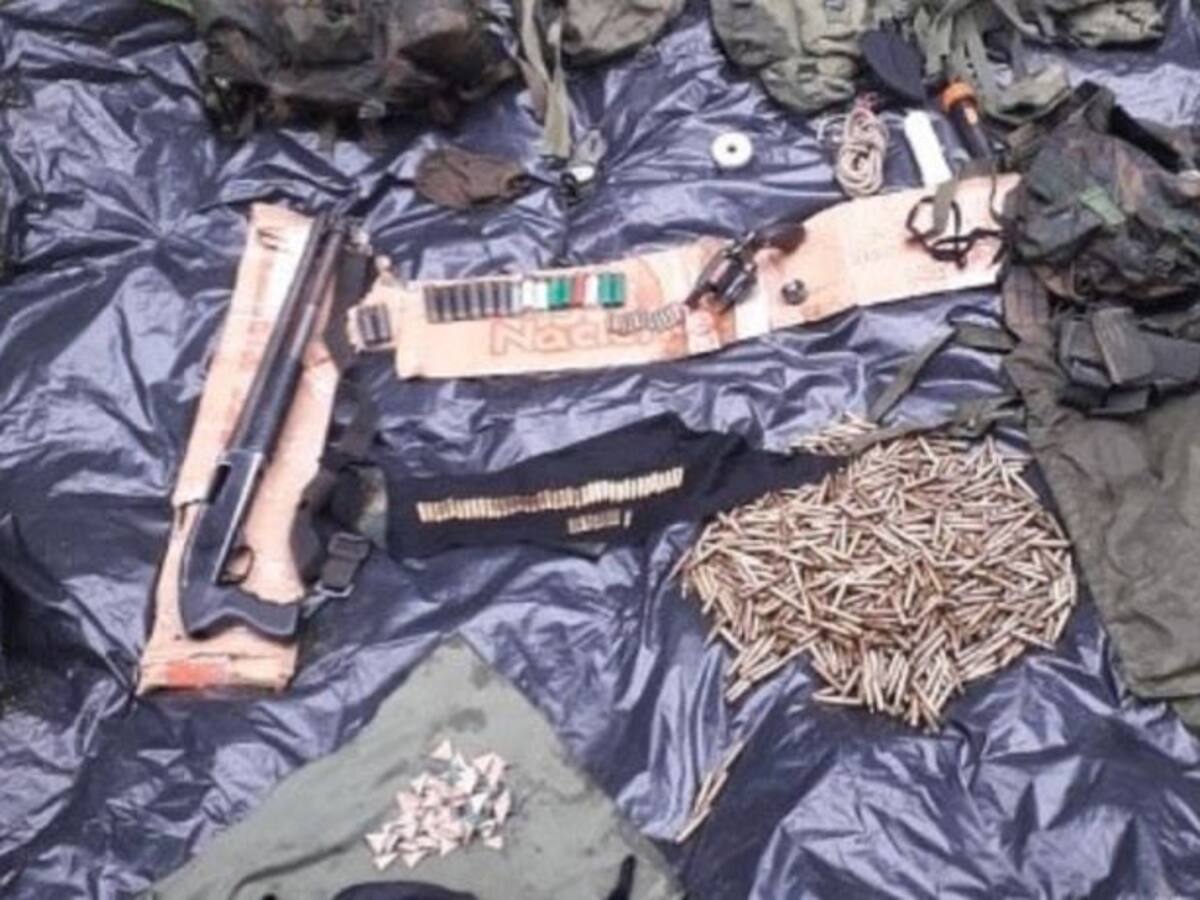 Encuentran caleta de armas y municiones en zona rural de Pijao, Quindío