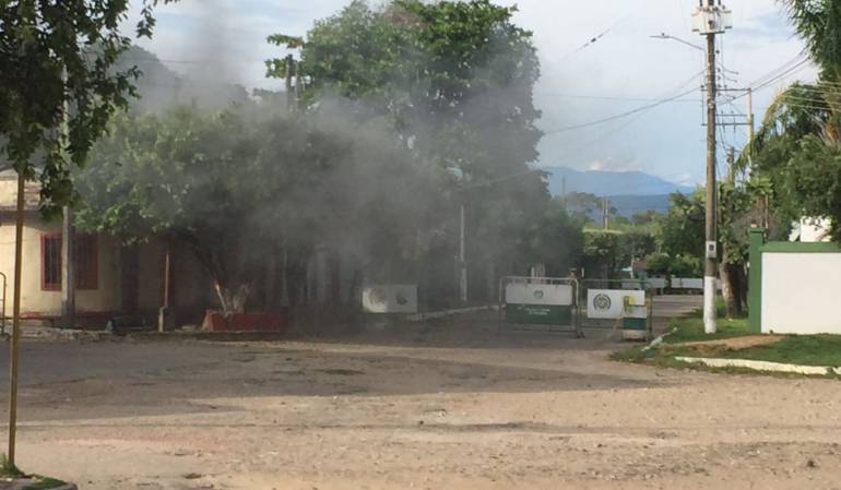 Las autoridades detonaron controladamente un artefacto que no alcanzo a explotar.