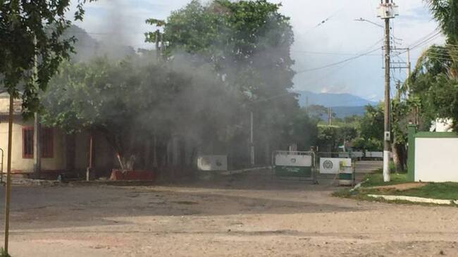 Las autoridades detonaron controladamente un artefacto que no alcanzo a explotar.