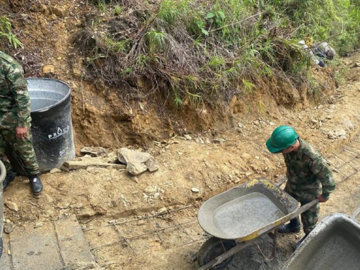 Ejército avanza con la recuperación de vías en el norte del Tolima