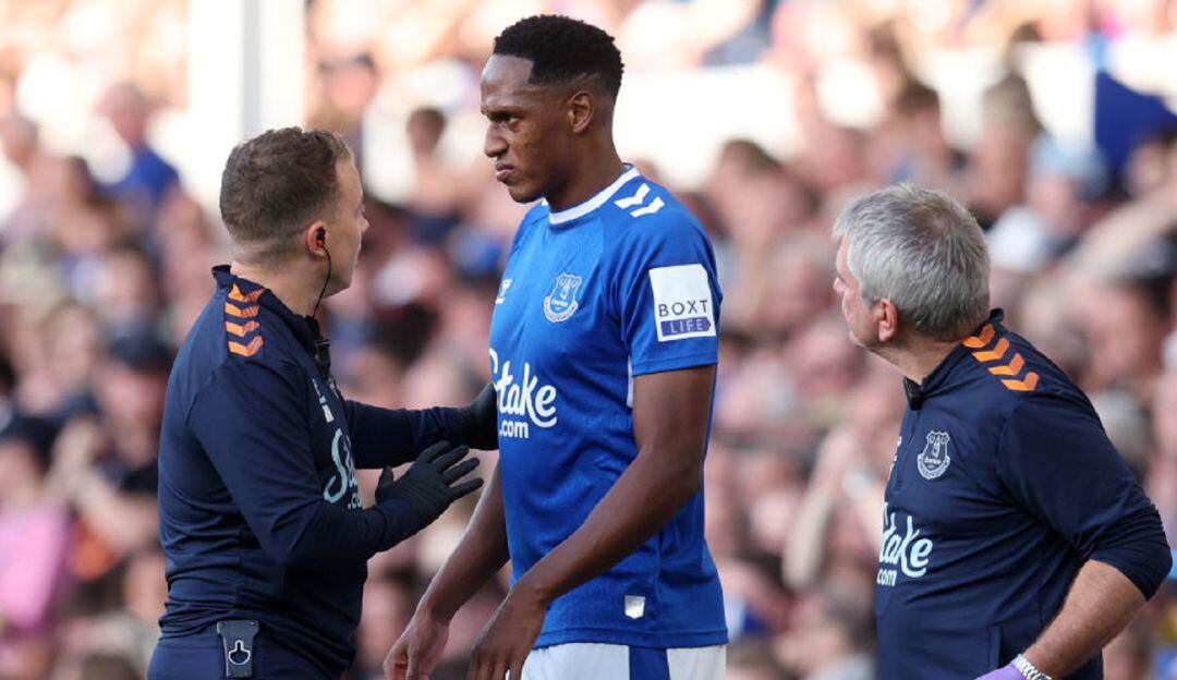 Yerry Mina en su último partido ante el Chelsea
