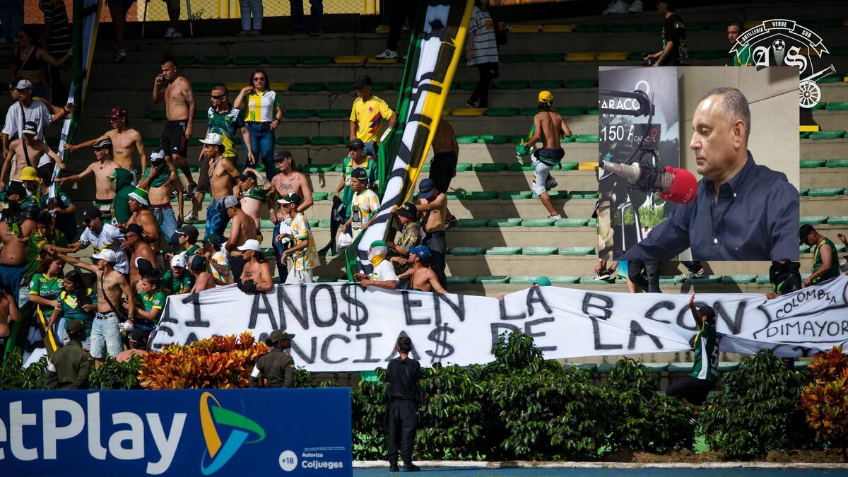 James Padilla, alcalde de Armenia y los hinchas del Quindío