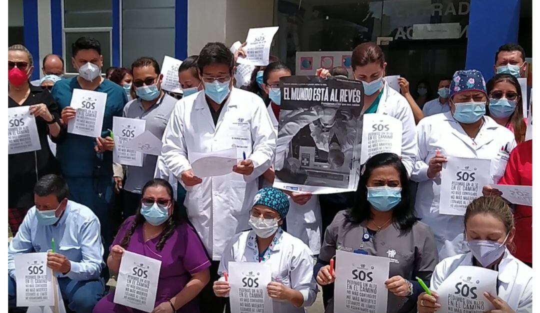 Plantón en el Hospital Regional de Sogamoso