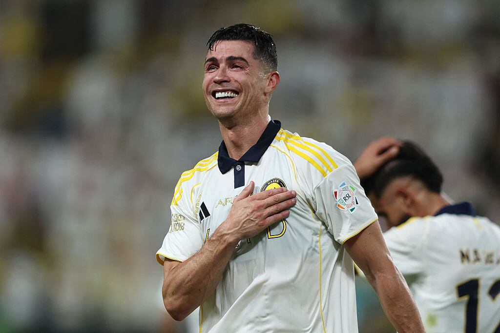 Cristiano Ronaldo se consagra campeón de Arabia con Al-Nassr: repase acá su doblete para el título.  (Photo by Yasser Bakhsh/Getty Images)