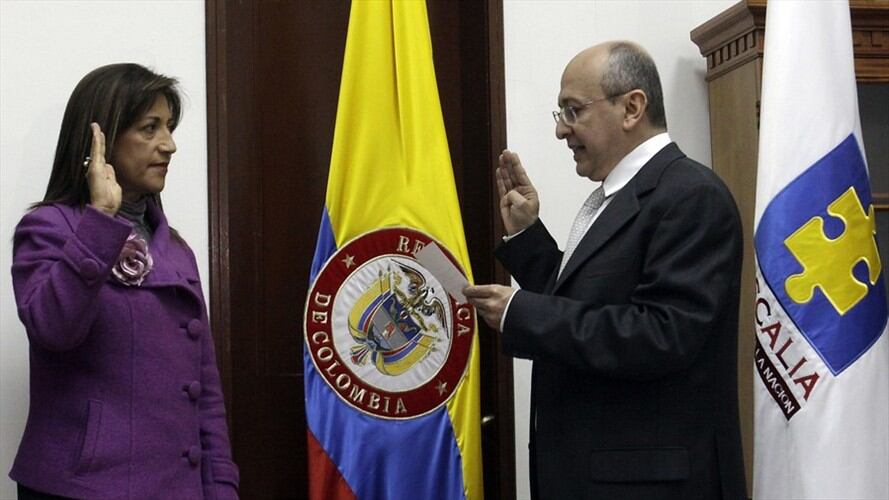 Martha Lucía Zamora y Eduardo Montealegre. Foto: Colprensa
