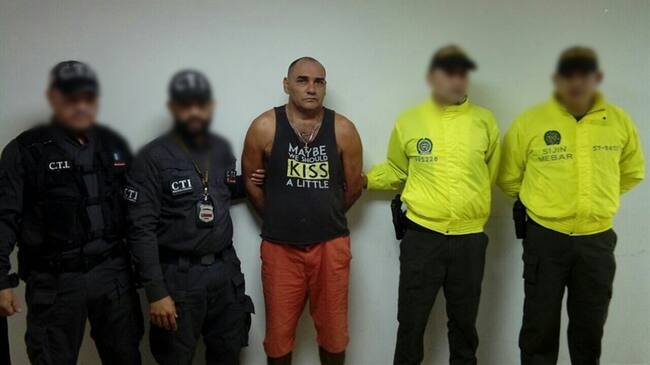 Capturado vinculado a atentados en Barranquilla y Soledad. Foto: Policía