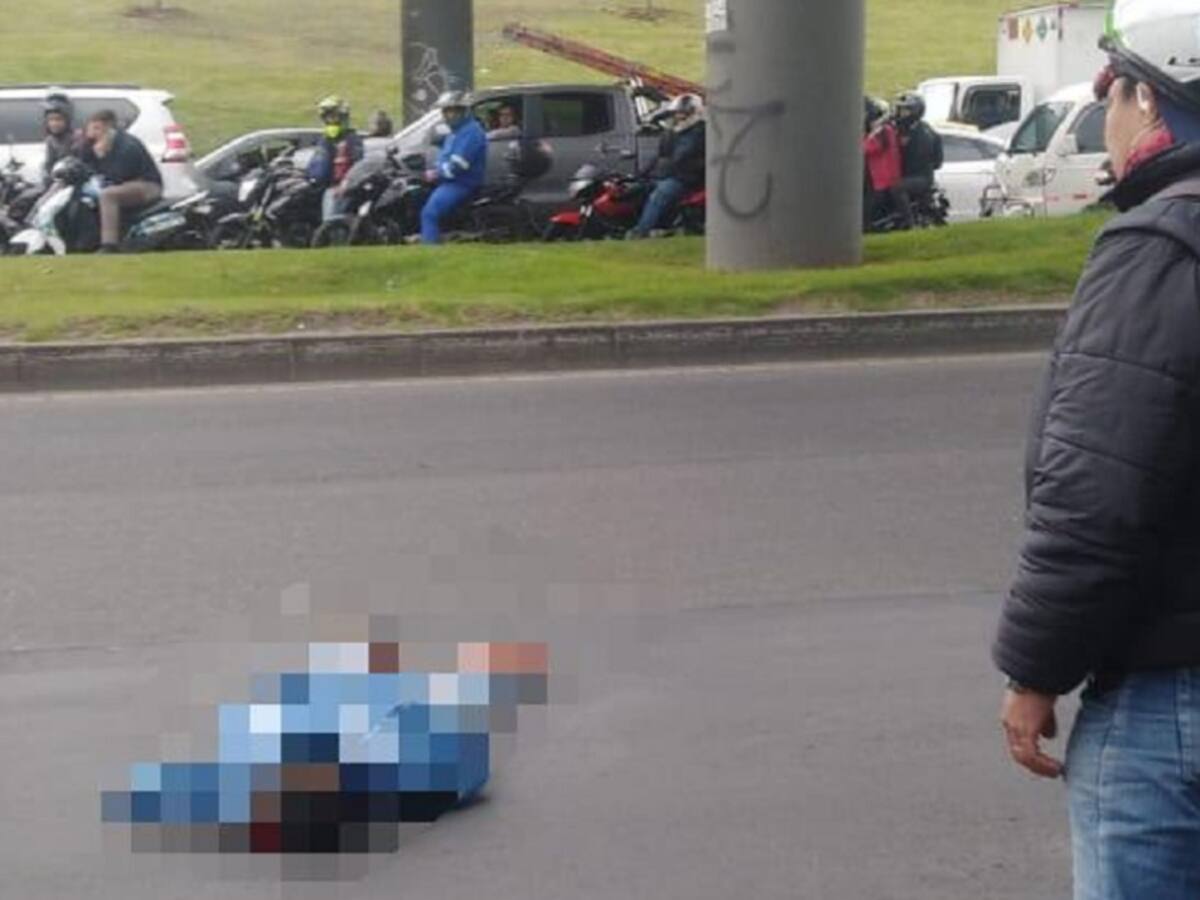 Por suicidio, gigantesco trancón en Av. 68 con calle 63 en Bogotá