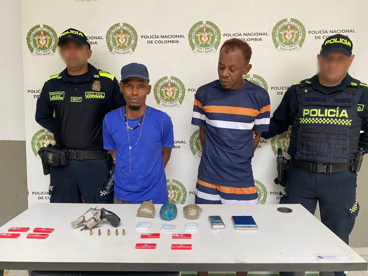 Cae alias ‘Pitbull’ y ‘el Erick’, por tráfico de estupefacientes y porte ilegal de armas de fuego