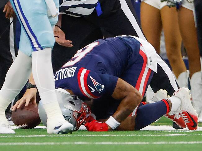 Christian González con New England Patriots (Photo by Matthew J. Lee/The Boston Globe via Getty Images)