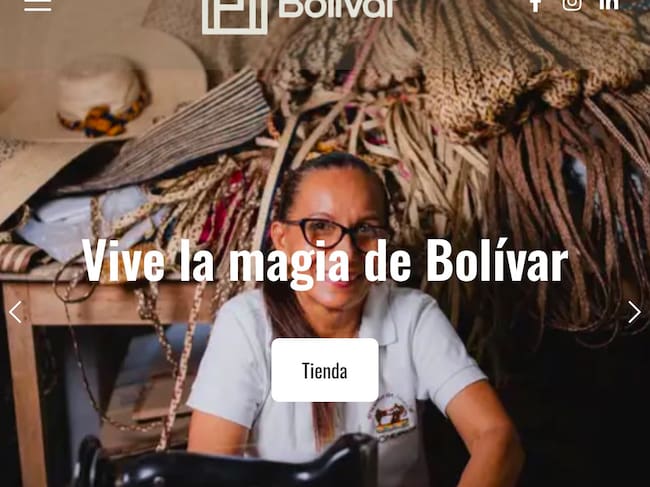 Lanzan página web de Marca Bolívar. // Gobernación de Bolívar
