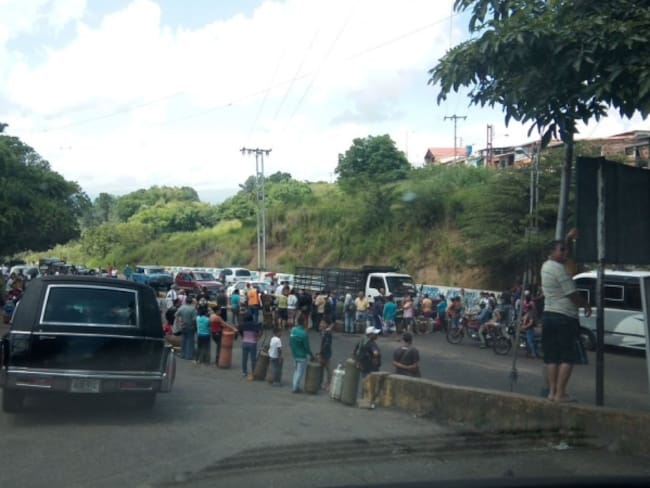 Bloqueos por falta de gas en Táchira