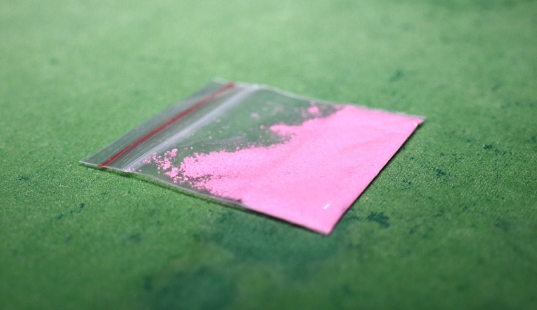 La droga sintética conocida como “tusi” o cocaína rosada / Cortesía: Caracol Neiva