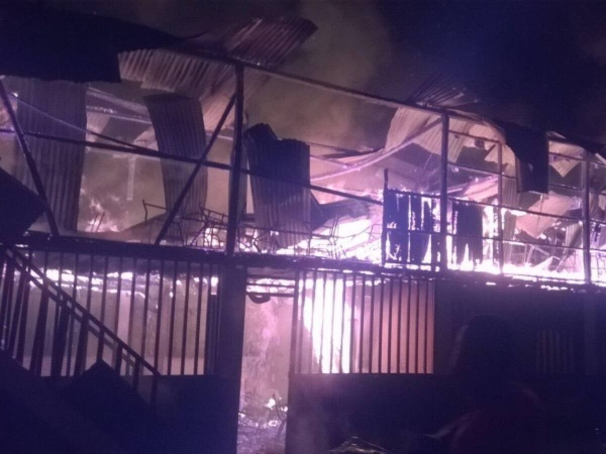 Incendio arrasó colegio en Olaya Herrera, Nariño