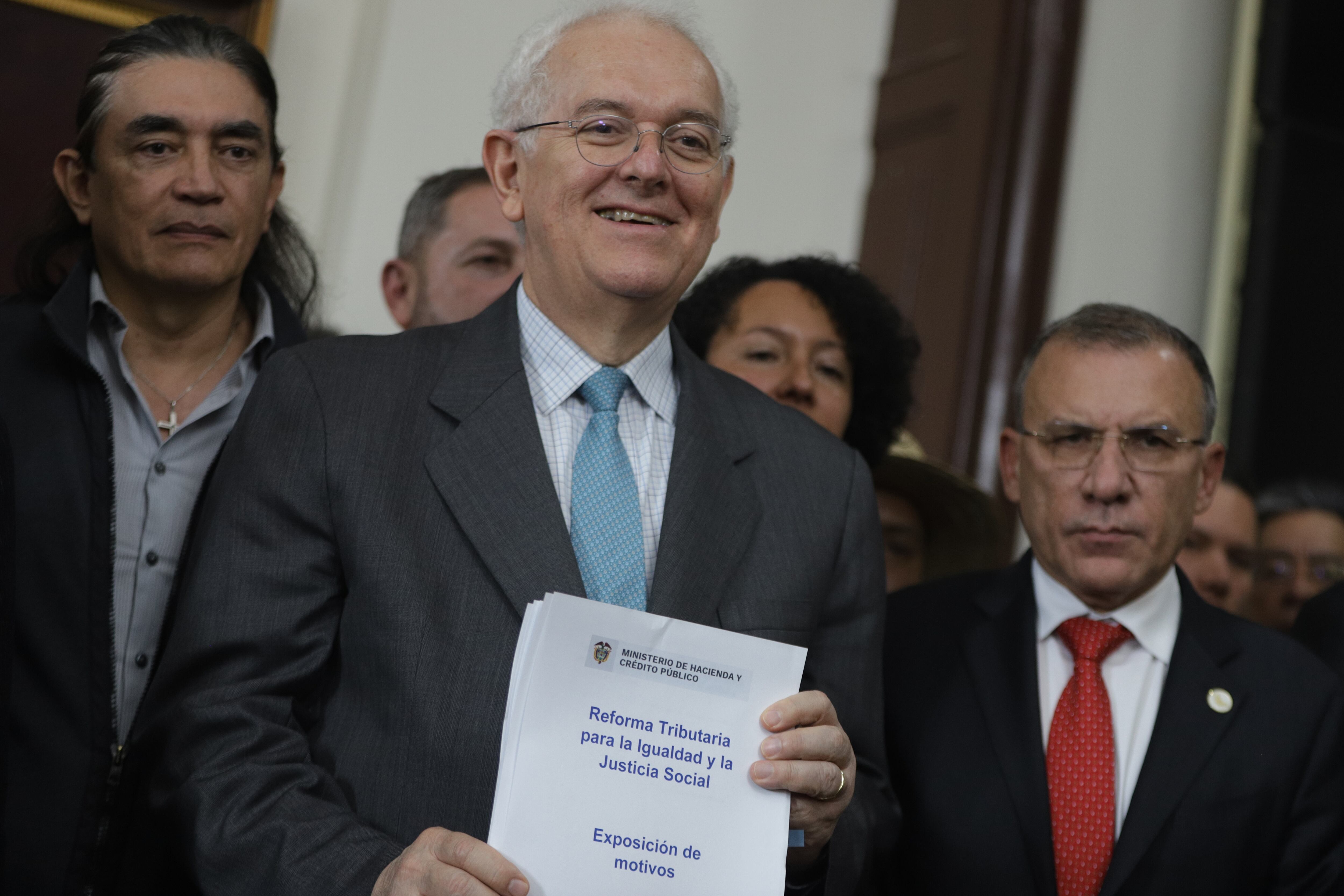 Bogotá. 08 de Agosto de 2022. radicación de la reforma tributaria ante la Cámara de representantes. En la foto: José Antonio Ocampo, Ministro de Hacienda. (Colprensa - Álvaro Tavera)