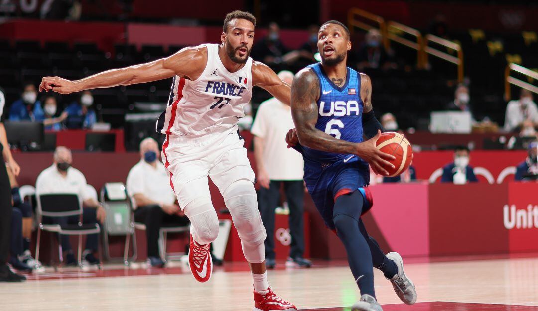 Daminal Lillard y Rudy Gobert