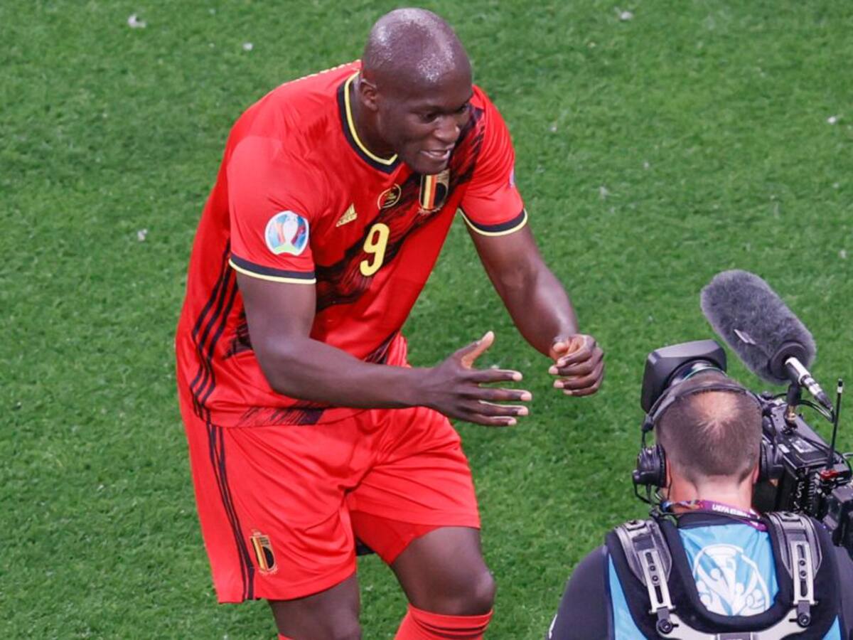 Lukaku dedicó a Eriksen su primer gol marcado ante Rusia en la Euro