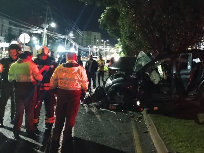 Accidente en Pasto- Foto: Bomberos Pasto