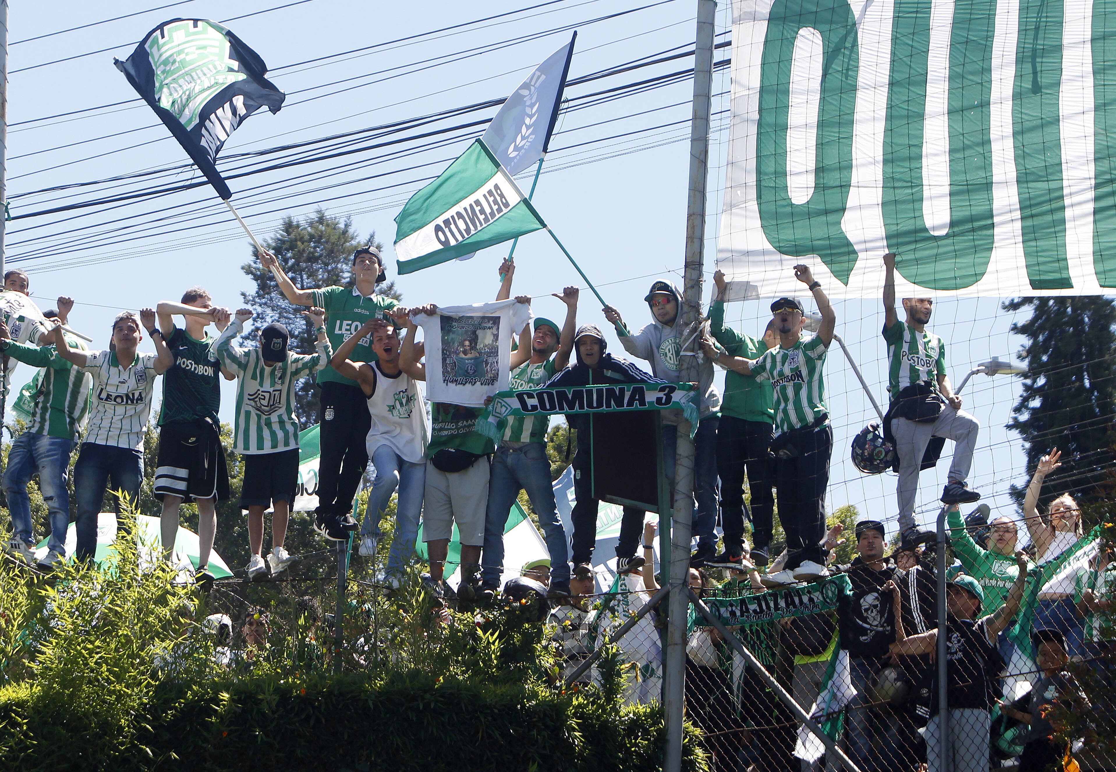 Banderazo de los hinchas de Atlético Nacional previo a la final / Diario AS Colombia