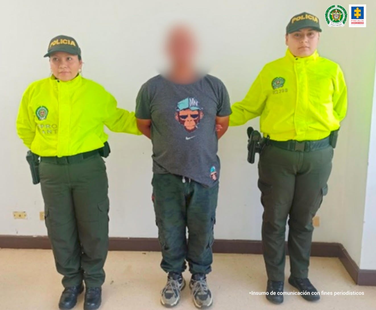 El capturado en Titiribí, Antioquia, no aceptó los cargos imputados por las autoridades. Foto: Fiscalía.