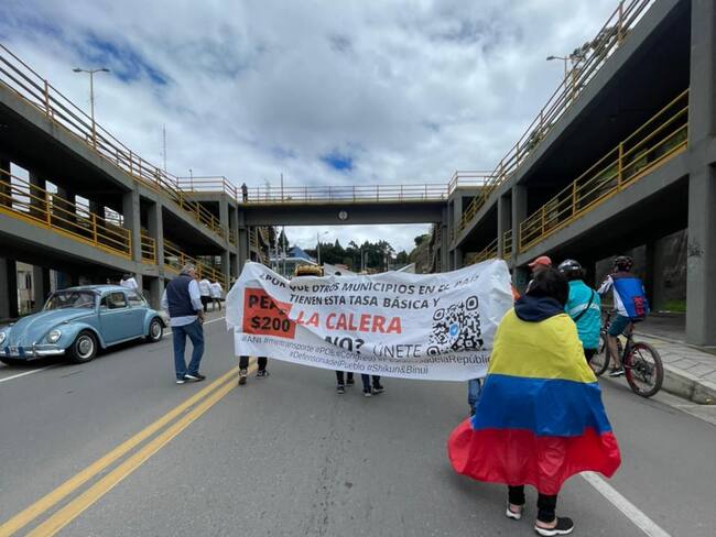 Manifestaciones en La Calera