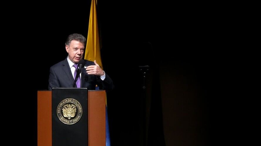 El presidente de la República, Juan Manuel Santos, invitó a los delegados de Fecode a que continúen dialogando con el Gobierno para concretar soluciones al paro. Foto: Colprensa