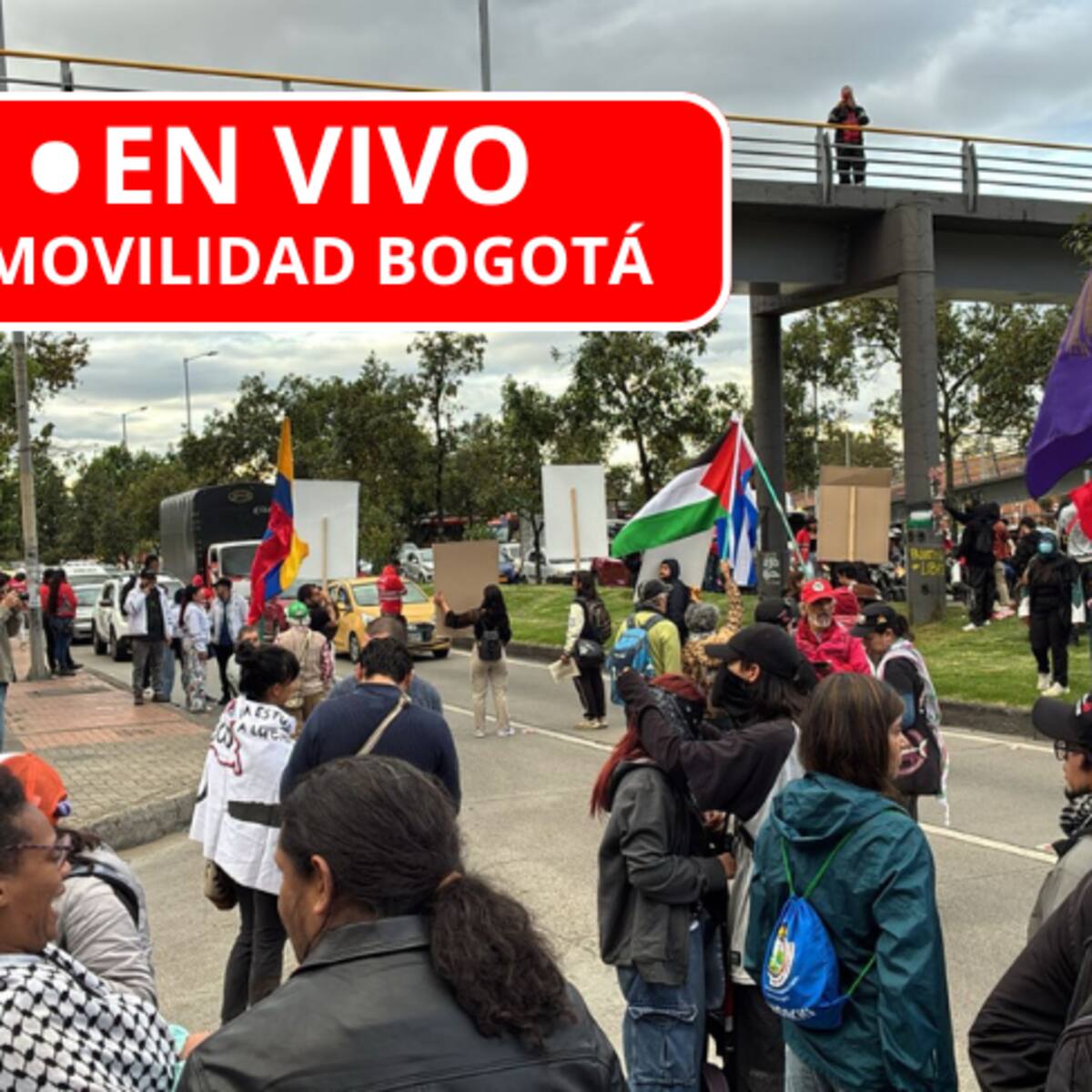 Así fueron las manifestaciones en Bogotá, Av. El Dorado, este 15 de enero: TransMilenio y desvíos