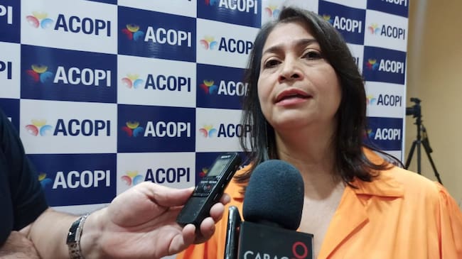 Archivo de referencia, Rosmery Quintero, presidenta de Acopi./ Caracol Radio